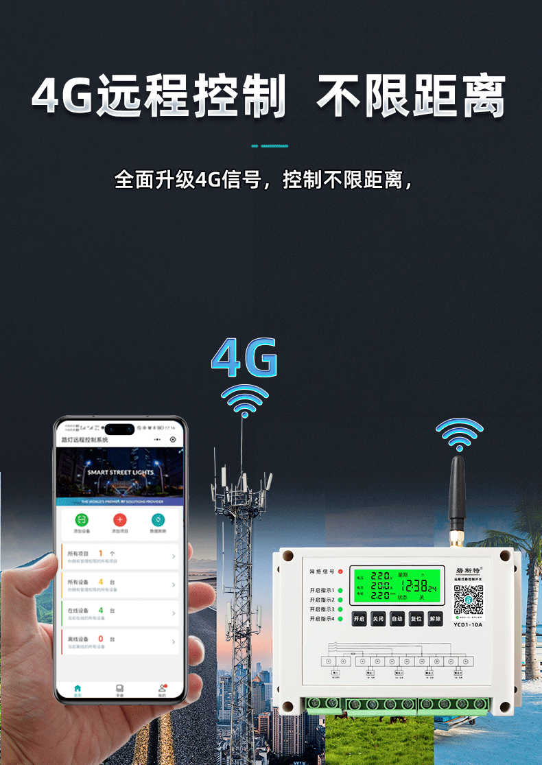 四路遠(yuǎn)程控制開(kāi)關(guān)